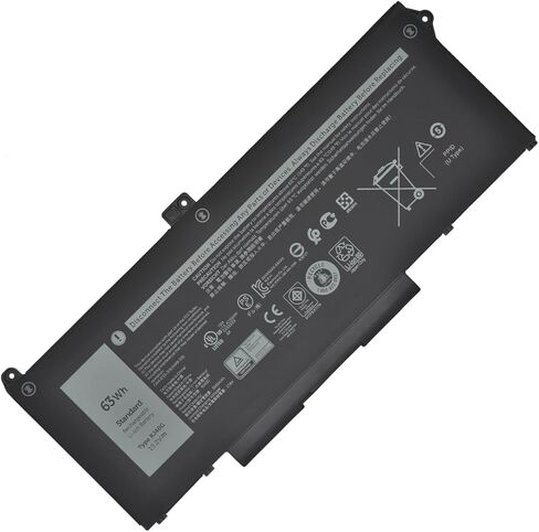 RJ40G 63Wh Laptop Battery for Dell Latitude 14 5420 Latitude 15 5520 Precision 15 3560 F3T9T Series P137G P137G001 P104F P104F001 P104F002 M033W 01K2CF 075X16 WY9DX 0WK3F1 0M3KCN 005R42 15.2V 3941mAh in Saudi Arabia