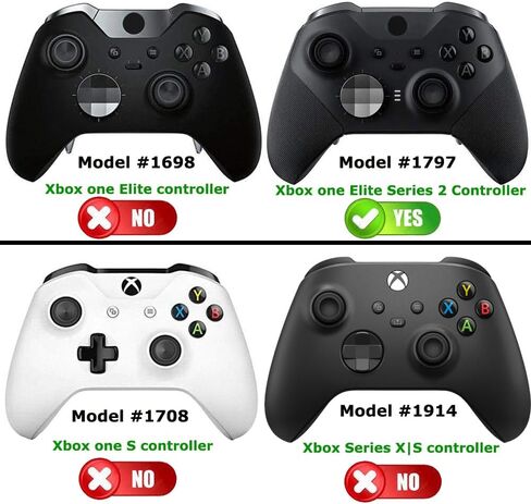 Deal4GO 2-pack Standard Concave Magnetic Analog Short Thumbstick replacement for Xbox Elite 2 Controller Series - Green, 1797STS2P in Saudi Arabia