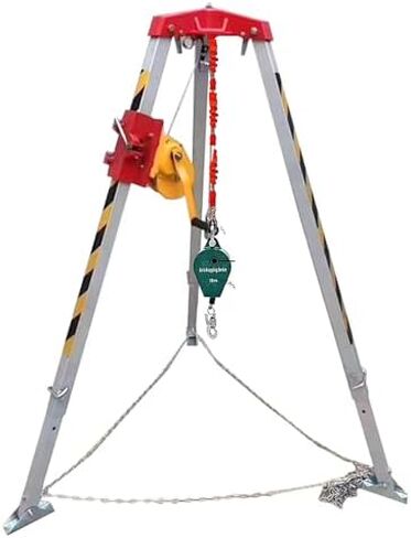 Adjustable Tripod Rescue Equipment for Confined Spaces - Commercial Fire Rescue Kit with Self-Locking Device - Safe Confined Space Rescue Tripod System in Saudi Arabia