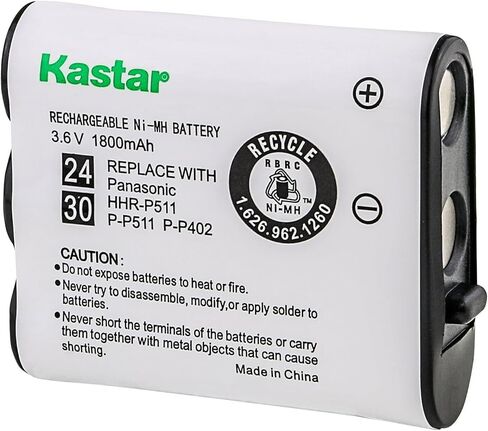 Kastar استبدال بطارية حزمة واحدة لباناسونيك نوع 24 P511 P-P511 PP511 P-P511A PP511A PP511A/1B HHR-P511، باناسونيك نوع 30 HHR-P402 HHRP402 HHR-P402A HHRP402A N4HKGMA0001 N4HKGMA00001 in Saudi Arabia