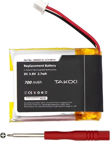 Replacement Battery for Plantronics (Poly) SAVI 8220 Series Wireless Headset,fits Part Number 203035-01 3.8V 700mAh in Saudi Arabia