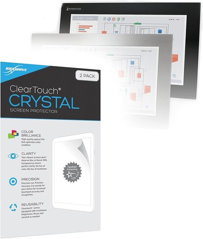 BoxWave Screen Protector Compatible with Hope Industrial Systems 19.5" Panel Mount Monitor - ClearTouch Crystal (2-Pack), HD Film Skin - Shields from Scratches in Saudi Arabia