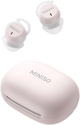 MINISO MS217 Sleep Earbuds, Mini in-Ear Design for Side Sleepers, Real-Time AI Translation, 165 Languages & 8Translation Mode, Clear Calls and Music, Bluetooth 6.0, Ideal for Sleep/Work.Pink in Saudi Arabia