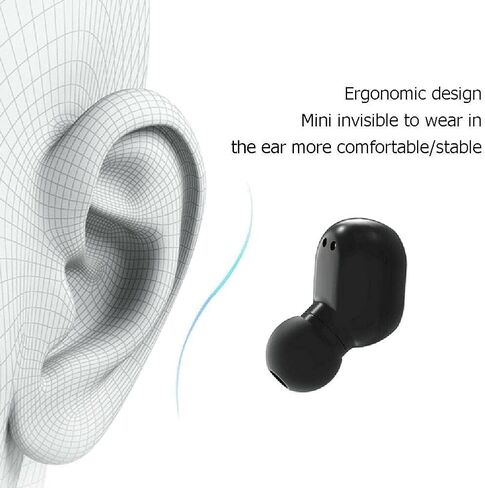 Wireless Headphones, True Wireless Earbuds with Led Display Charging Case, HD HiFi Stereo, Smart Control, Built-in Mic, IPX7 Waterproof Bluetooth Earphones for Andriod/iOS in Saudi Arabia