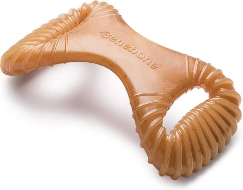 Benebone Puppy 2-Pack Dental Chew/Wishbone Dog Chew Toys, Made in USA, Real Bacon Flavor in Kuwait