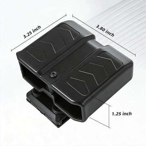mag Holster 9mm Magazine Pouch/Holder .40 Double Stack Mag+with Belt Clip Fit Glock, s&W Springfield Ruger sig Beretta Taurus Walther CZ H&lk Etc Pistol Black in Saudi Arabia