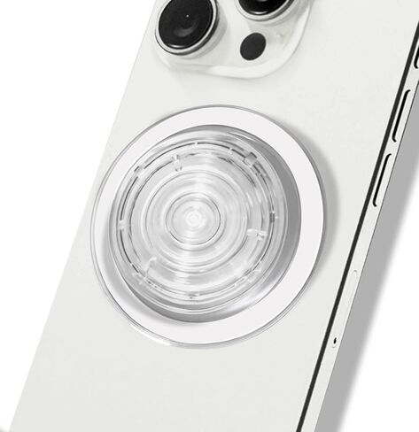 مقبض هاتف محمول مغناطيسي شفاف قابل للطي متوافق مع Magsafe، حامل حامل هاتف خلوي شفاف للهواتف الذكية والكمبيوتر اللوحي iPhone in Kuwait