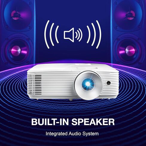 Optoma W405LVe - WXGA، 4200 ANSI Lumens، مكبر صوت مدمج 10 وات، HDMI + VGA، طاقة USB لعصا البث، جهاز عرض محمول للأعمال والفصول الدراسية in Kuwait