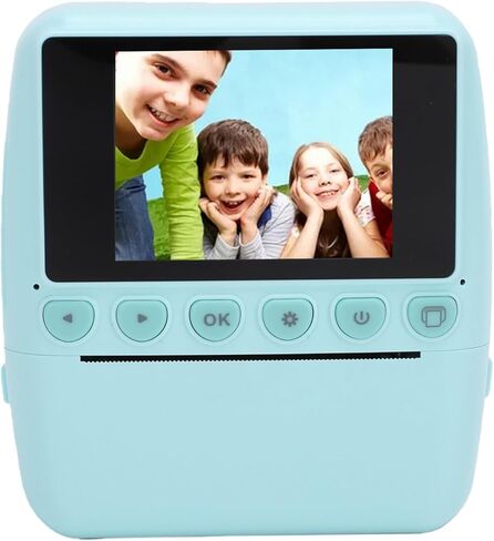 PUSOKEI Instant Print Camera, 48MP Digital Camera with 2.4 Inch Screen and 2 Thermal Printing Paper Rolls, for Kids Birthday Party Family Travel Gifts (Purple) in Kuwait