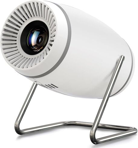 MAYPUG Mini Projector, 4K 1080P Supported Portable Movie Projector with Built-in Apps, WiFi 6 & Bluetooth 5.4, 180° Rotatable, Auto Keystone Video Projector for Bedroom Home Outdoors in Saudi Arabia