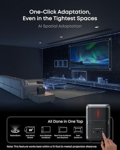جهاز عرض NEBULA X1 Triple Laser 4K مع شاشة عرض NEBULA خارجية مقاس 100 بوصة in Saudi Arabia