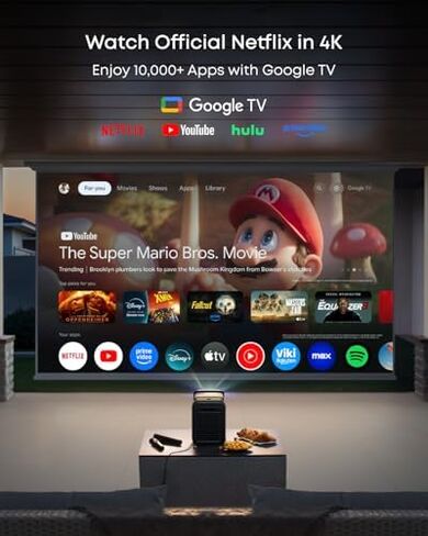 جهاز عرض NEBULA X1 Triple Laser 4K مع شاشة عرض NEBULA خارجية مقاس 100 بوصة in Saudi Arabia