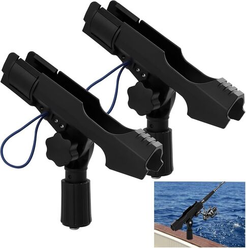 2pack Fishing Rod Holders for Boat, Kayak Fishing Rod Holder Boat Fishings Pole Holders for Track Mount/Deck Mount, Fishings Gear Accessories for Kayak, Canoe, Boat in Saudi Arabia