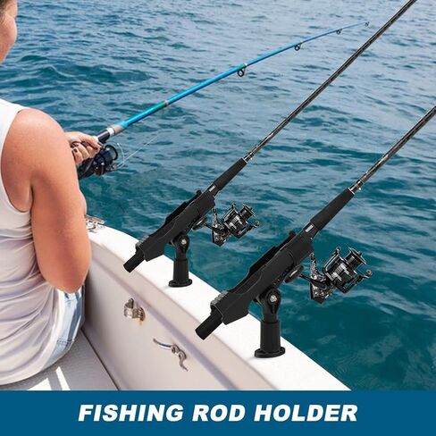 2pack Fishing Rod Holders for Boat, Kayak Fishing Rod Holder Boat Fishings Pole Holders for Track Mount/Deck Mount, Fishings Gear Accessories for Kayak, Canoe, Boat in Saudi Arabia