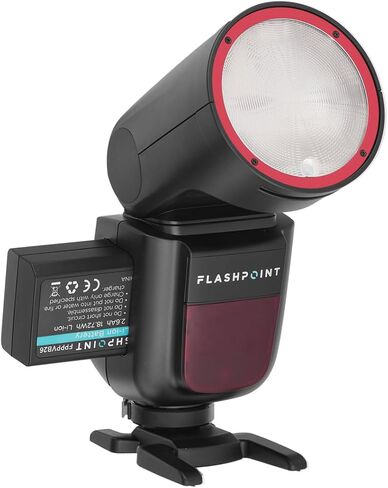 Flashpoint Zoom Li-ion X R2 TTL Round Head Speedlight Flash Compatible with Pentax Cameras – 76Ws On-Camera Flash with Built-in 2.4GHz R2 Wireless System, Lithium-Ion Battery, High-Speed Sync 1/8000s in Saudi Arabia
