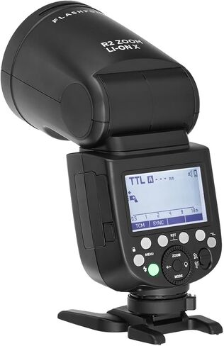 Flashpoint Zoom Li-ion X R2 TTL Round Head Speedlight Flash Compatible with Pentax Cameras – 76Ws On-Camera Flash with Built-in 2.4GHz R2 Wireless System, Lithium-Ion Battery, High-Speed Sync 1/8000s in Saudi Arabia