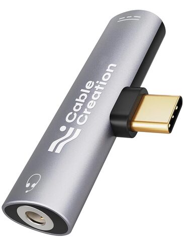 CableCreation 3 في 1 USB C إلى 3.5 ملم محول سماعة رأس وشاحن، 2 حزمة محول صوت 3.5 ملم in Kuwait