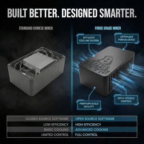 Bitforge Nano Open-Source Bitcoin Miner | Dual BM1370 ASIC, Up to 2.5TH, 12V | Compact Solo Miner Bitcoin Mining Machine in Saudi Arabia