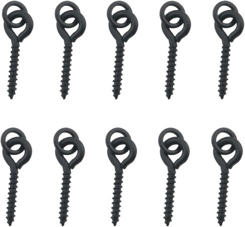 20PCS Metal Bait Screw with Loop Pop Up Fishing Hook Outdoor Accessories Fishing Tackle Hardware Tool in Saudi Arabia