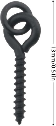 20PCS Metal Bait Screw with Loop Pop Up Fishing Hook Outdoor Accessories Fishing Tackle Hardware Tool in Saudi Arabia