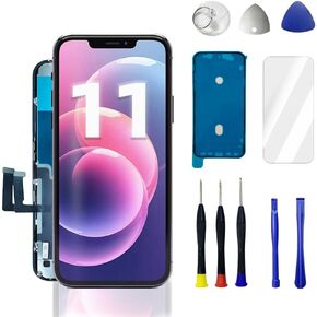 شاشة بديلة لشاشة iPhone 11: مجموعة استبدال شاشة iPhone 11 مع استبدال شاشة LCD iPhone 11 وأدوات إصلاح. مثالي لشاشة iPhone 11 المتشققة - شاشة بديلة iPhone 11. in Kuwait