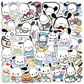 50pcs Kawaii Pochacco Stickers for Girl Water Bottle, Cute Sanrio Cartoon Dog Waterproof Vinyl Decal for Teen Adult Kids Phone Computer Notebook Laptop Travel Case Guitar Skateboard Scrapbook in Kuwait