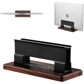 Vertical Laptop Stand for Desk - Adjustable Laptop Holder for MacBook & Most Laptops in Saudi Arabia