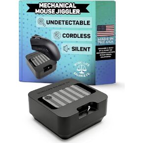 Mini Mouse Jiggler صنع في الولايات المتحدة الأمريكية - بدون USB، جهاز لاسلكي غير قابل للاكتشاف، بدون برامج، مفتاح تشغيل/إيقاف | محرك الماوس الميكانيكي يحافظ على شاشة الكمبيوتر المحمول نشطة، متذبذب صامت للعمل عن بعد، حاصل على براءة اختراع in Kuwait