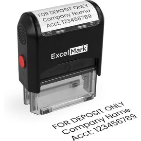 Excelmark Bank Resperment Stamp مع سطرين (42A1848) in Saudi Arabia