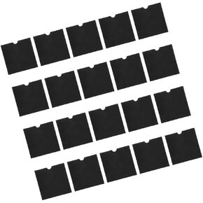Didiseaon 20pcs Black Kraft Paper CD DVD Sleeves, Paper Disc Holder Storage Bags for Home and Travel, Protective DVD Storage Envelopes for Media Organization in Kuwait