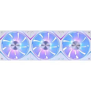 مروحة MSI MPG EZ120R ARGB WHITE-3W - مروحة ARGB 120 مم، كتلة موصل مغناطيسي حاصلة على براءة اختراع، اتصال سلسلة ديزي، محمل ديناميكي سائل + تثبيت صامولة إضافي، محور مروحة، شفرة مروحة عكسية، 3 عبوات in Kuwait