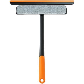 Didiseaon Window Screen Cleaning Brush with Double-Sided Scrubber and Squeegee, 34×27.4cm Multifunctional Outdoor Window Cleaner Tool for Screen and Glass Cleaning in Kuwait
