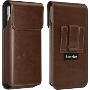 Stronden Magnetic Closure Holster for Samsung Galaxy S26 Ultra, S25 Ultra, S24 Ultra, S23 Ultra, S22 Ultra, S21 Ultra, S20 Ultra - Leather Belt Case Premium Pouch (Fits Slim/Regular Case) in Saudi Arabia