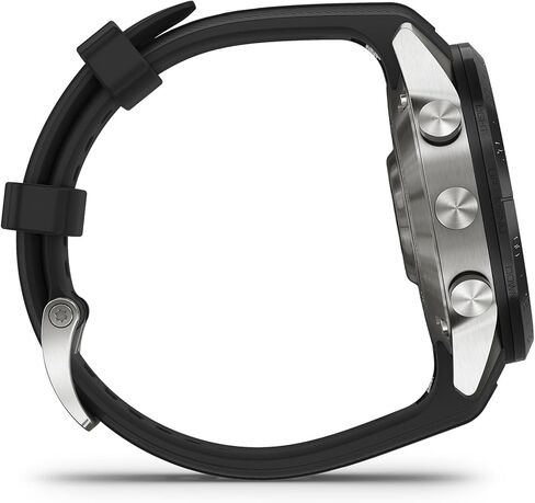 Garmin MARQ Athlete (Gen 2) Smartwatch, Grade-5 Titanium Case, Sapphire Lens, AMOLED Display, Elite Performance Metrics, Black Silicone Strap, 010-02648-40 (Renewed) in Saudi Arabia