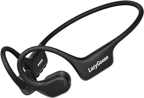 Open Ear Bone Conduction Headphones Bluetooth 6.0 Sports Earbuds with Mic, IPX7 Waterproof Sweatproof Headset for Running, Cycling, Lightweight Stereo Sound with Fast Charging in Saudi Arabia