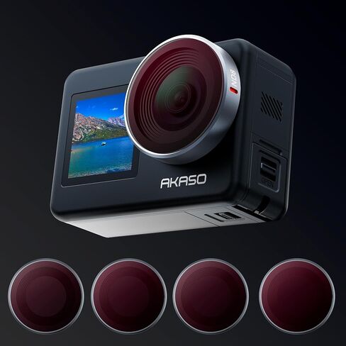 AKASO Brave 7 Action Camera Filter Sets, 4er Pack ND8 ND16 ND32 ND64 in Saudi Arabia