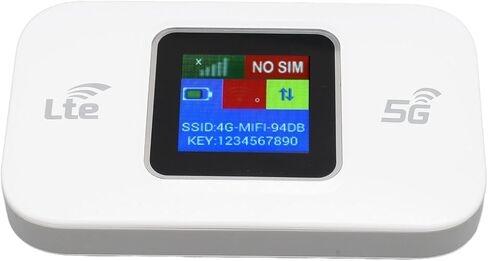 Fabater Portable Hotspot, 300Mbps High Speed 4G 3G Support Up to 10 Devices Mobile Router, 4G LTE Modem with WPA2 Encryption USB Plug and Play for Phone Laptop Tablet in Saudi Arabia
