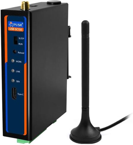 طاقة منخفضة DIN-Rail 4G Edge Gateway توريد مودم خلوي/اقتناء/نقل حوسبة الحافة عملية سهلة التخزين المؤقت دون اتصال USR-SC150-E in Saudi Arabia
