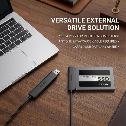 محرك أقراص الحالة الصلبة الداخلي SSD سعة 32 جيجابايت - SATA III 4 جيجابت/ثانية، ترقية ذاكرة الكمبيوتر أو الكمبيوتر المحمول والتخزين، 2.5 بوصة، حتى 550 ميجابايت/ثانية لمحترفي تكنولوجيا المعلومات والمبدعين والمستخدمين اليومي in Saudi Arabia