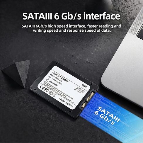 محرك أقراص الحالة الصلبة الداخلي SSD سعة 32 جيجابايت - SATA III 4 جيجابت/ثانية، ترقية ذاكرة الكمبيوتر أو الكمبيوتر المحمول والتخزين، 2.5 بوصة، حتى 550 ميجابايت/ثانية لمحترفي تكنولوجيا المعلومات والمبدعين والمستخدمين اليومي in Saudi Arabia
