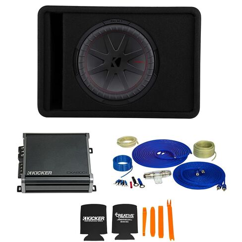 Kicker Comp R 12" Subwoofer Package with Amp & Wire Kit in Saudi Arabia