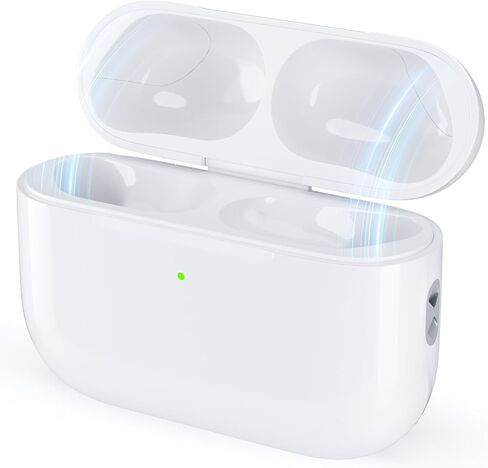 Replacement Charging Case for AirPods Pro 3 – Compatible with AirPods Pro 3rd Generation, Easy Pairing Button, 660mAh Battery, Type-C & Wireless Charging (White, Case Only) in Saudi Arabia