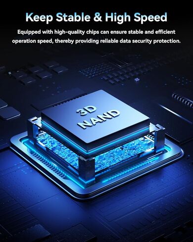 Orlian 500GB External Portable SSD Solid State Drive USB 3.1 Gen 2 Up to 500MB/s High-Speed Solid State Drive for Phone, Windows, Android, PC and More in Kuwait