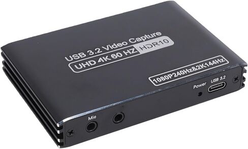 بطاقة التقاط فيديو USB3.2 لـ Creator Pro، حلقة 4K60 HDR، سجل 1080P60، ممر VRR، توصيل تشغيل معدني للكاميرا PC OBS Vmix in Kuwait
