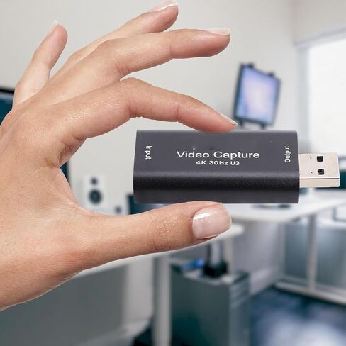 Zopsc 4K HDMI Video Capture Card, HDMI to USB 3.0, 1080P 60Hz Recording, Low Latency Plug and Play Audio Video Capture Device for Streaming Gaming OBS Conference in Saudi Arabia