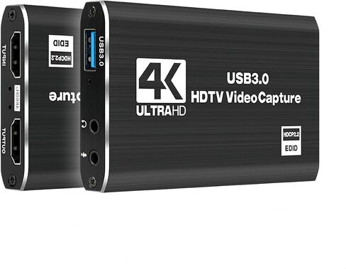 بطاقة التقاط فيديو Tangxi 4K للبث، بطاقة التقاط HDMI إلى USB 3.0، تعمل مع الكاميرا، وحدة تحكم الألعاب، الكمبيوتر الشخصي، OBS in Saudi Arabia