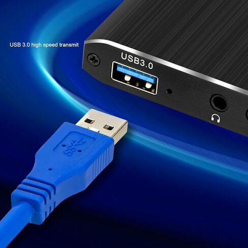 بطاقة التقاط فيديو Tangxi 4K للبث، بطاقة التقاط HDMI إلى USB 3.0، تعمل مع الكاميرا، وحدة تحكم الألعاب، الكمبيوتر الشخصي، OBS in Saudi Arabia