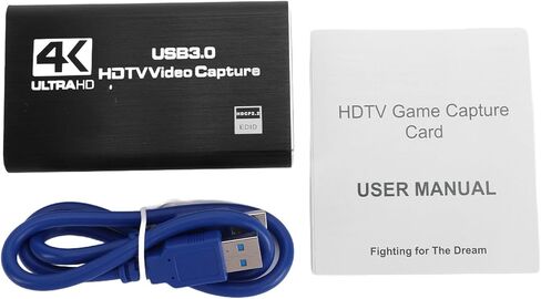 بطاقة التقاط فيديو Tangxi 4K للبث، بطاقة التقاط HDMI إلى USB 3.0، تعمل مع الكاميرا، وحدة تحكم الألعاب، الكمبيوتر الشخصي، OBS in Saudi Arabia