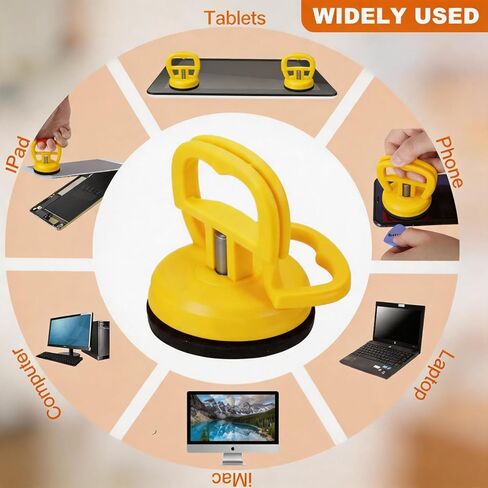 Screen Suction Cups, Screen Repair Tools for Phones and Computers, Compatible with iMac, iPhone, MacBook, iPad, TVs, Phones, Laptops, Desktops, Tablets, and LCD Screens,2-Packs in Saudi Arabia