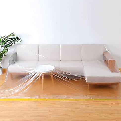 Heavy Duty Plastic Chair Covers Protectors,Extra Thick Large Chair Furniture Storage Bags For Moving,Waterproof Recliner Cover Plastic Covers For Furniture,Clear Moving Bags for Armchair or Recliner in Saudi Arabia